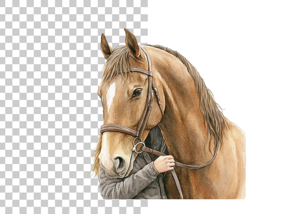 Majestic Horse Head Clipart Bundle