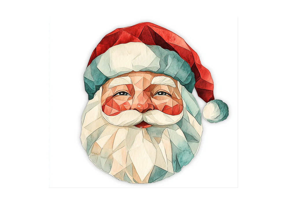 Santa Claus Faces Clipart Bundle