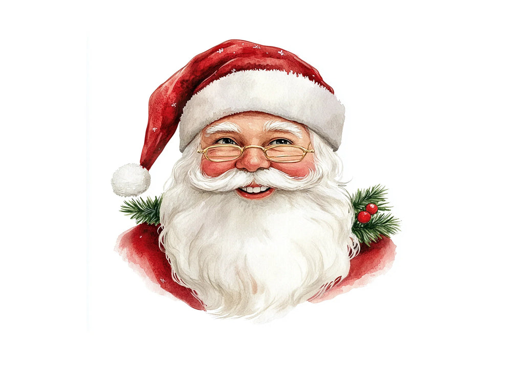 Jolly Santa Claus Clipart Bundle