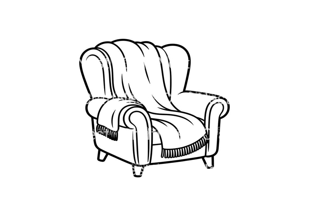 Cozy Armchair Autumn Coloring Books