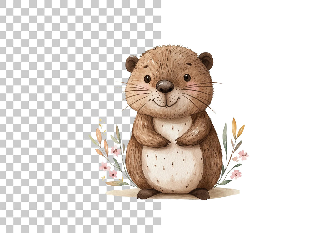 Cute Otter Clipart Bundle