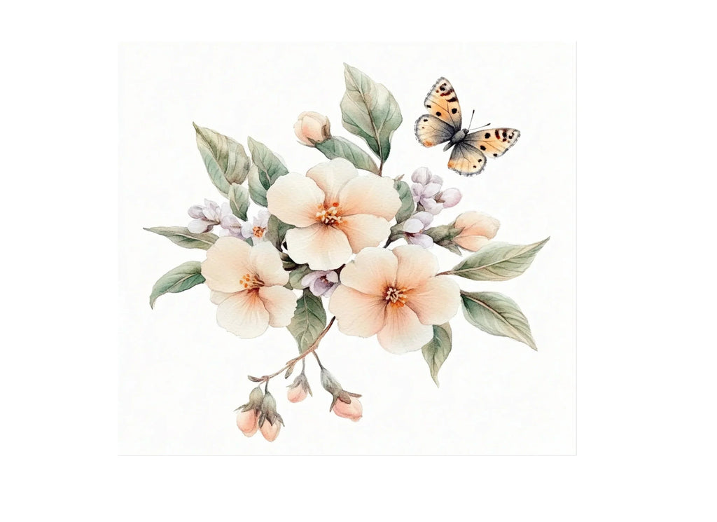 Butterfly Floral Clipart Bundle