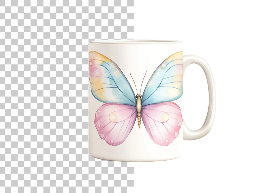 Colorful Butterfly Clipart Bundle