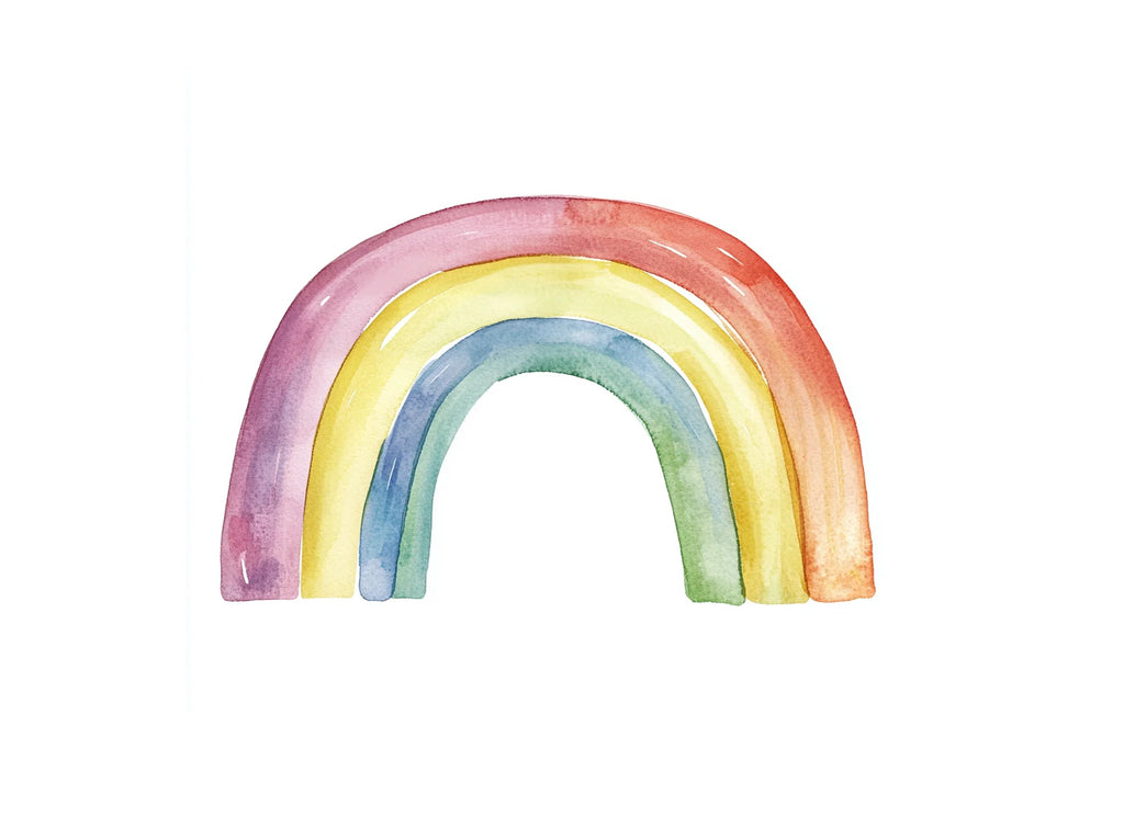 Soft Rainbow Clipart Bundle