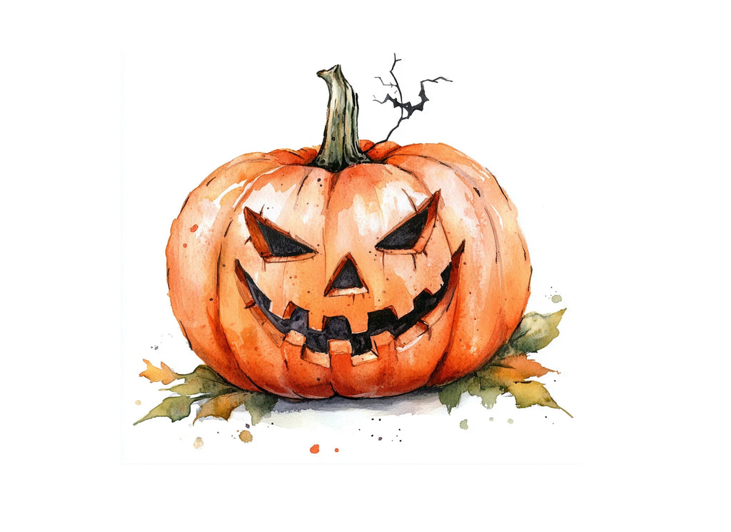 Spooky Halloween Jack-O'-Lantern Clipart Bundle