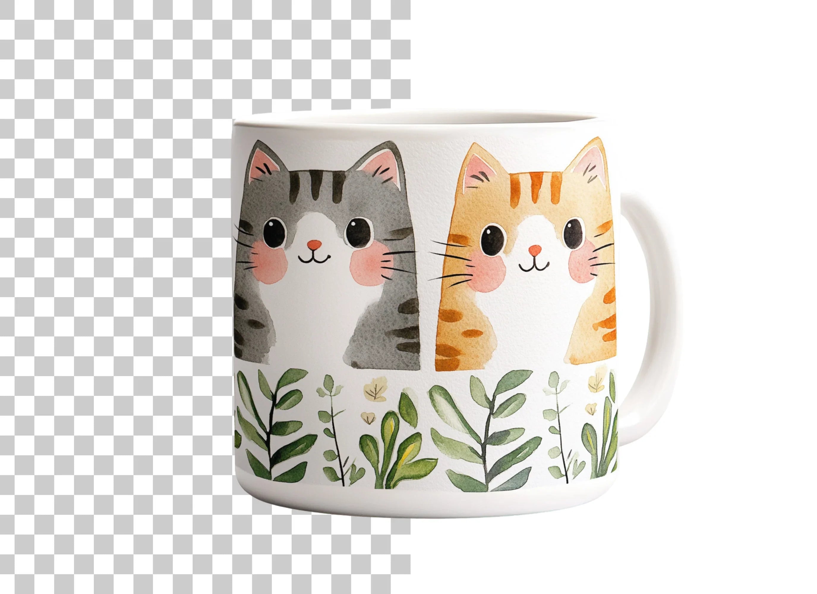 Cute Cat Duo Clipart Bundle