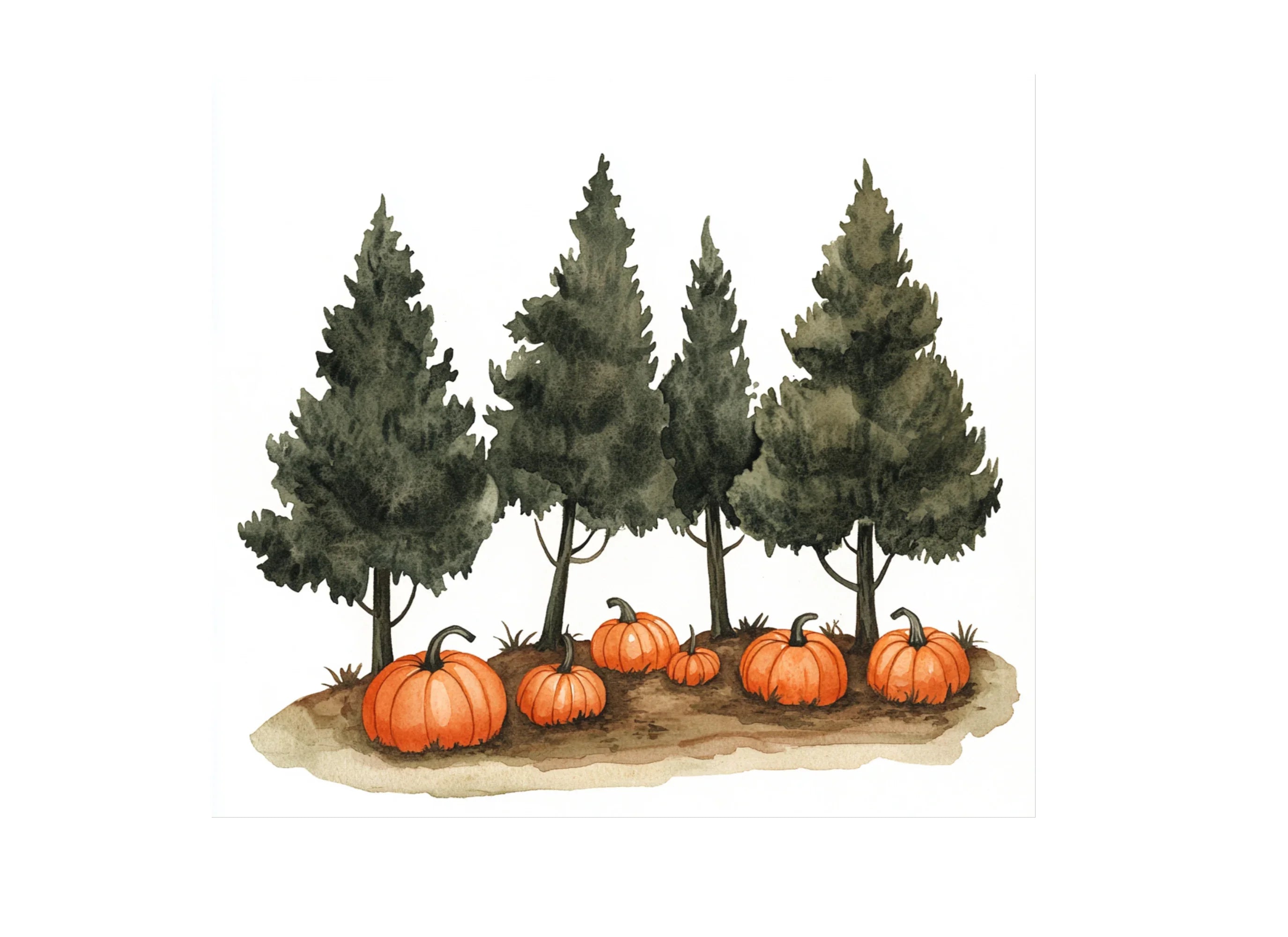 Autumn Pumpkin Patch Clipart Bundle