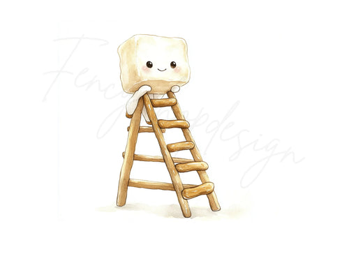 Adorable Marshmallow Ladder Clipart Bundle