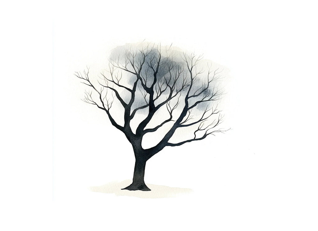 Monochromatic Tree Illustrations Clipart Bundle