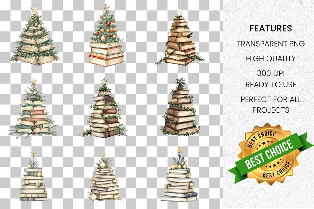Christmas Tree Clipart Bundle