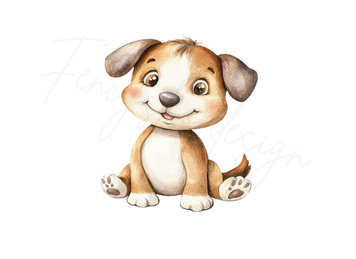 Adorable Puppy Clipart Bundle