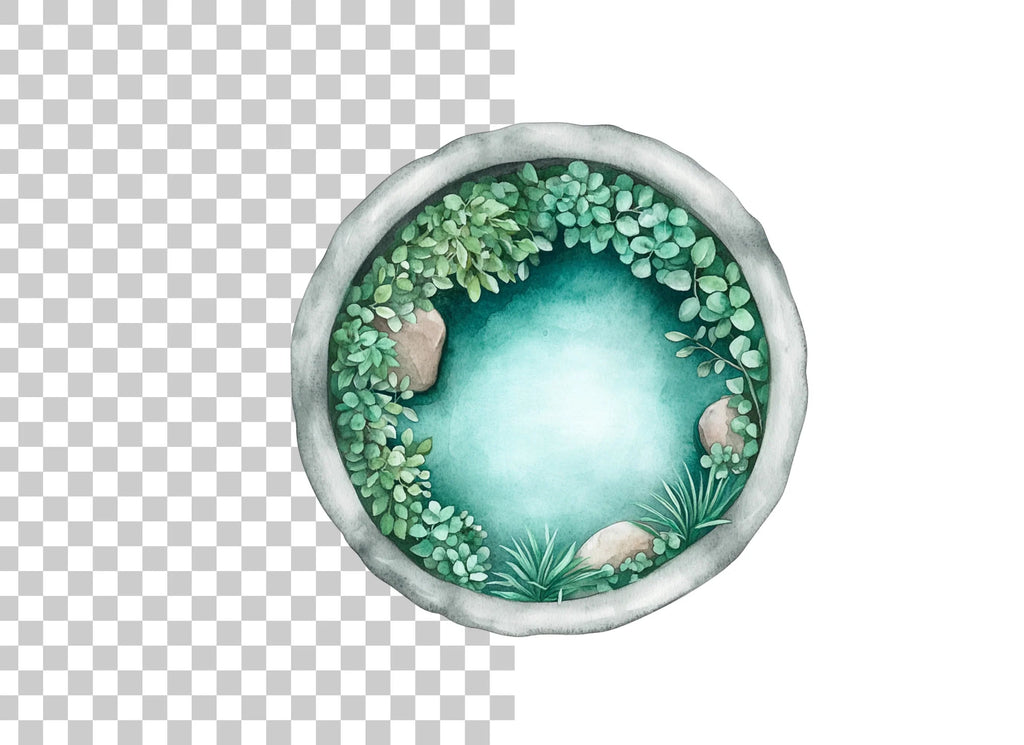 Garden Pond Clipart Bundle