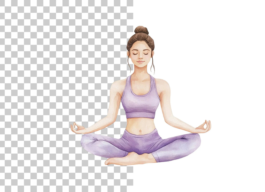 Yoga Poses Clipart Bundle