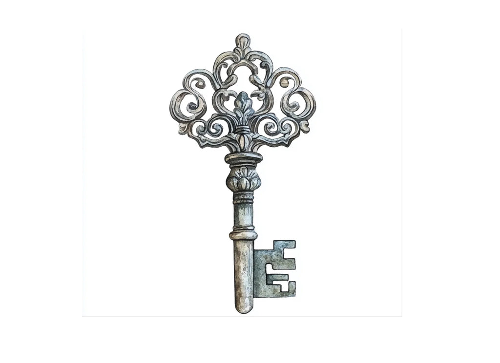Ornate Antique Keys Clipart Bundle