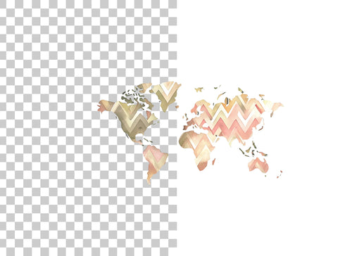Abstract Earth Map Clipart Bundle