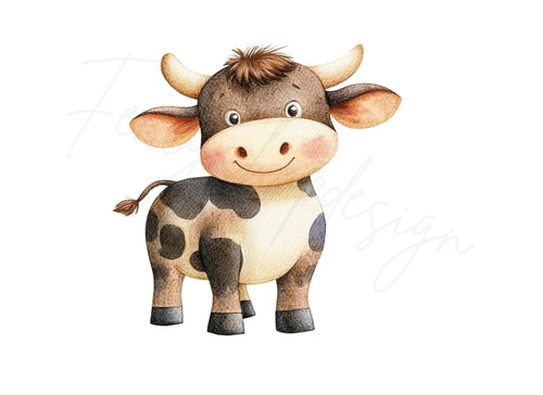 Adorable Cow Clipart Bundle