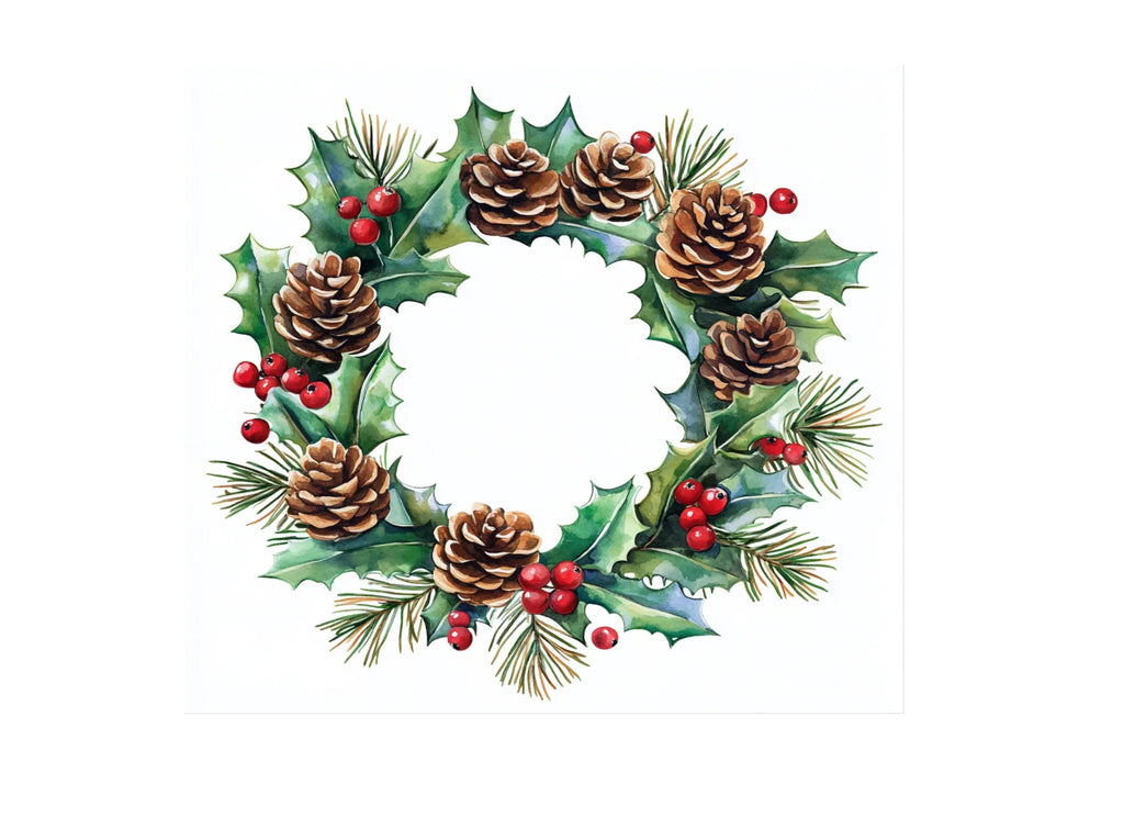 Christmas Wreaths Clipart Bundle