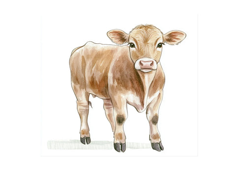 Adorable Calf Clipart Bundle