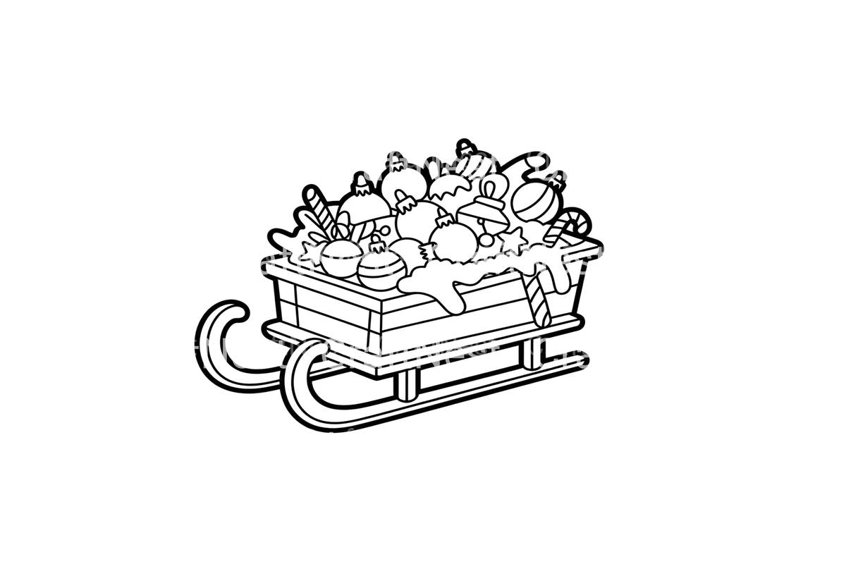 Christmas Sleighs Coloring Books