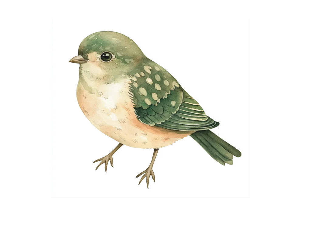 Green Birds Clipart Bundle