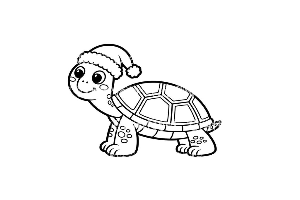 Christmas Turtle Coloring Books Coloring Books