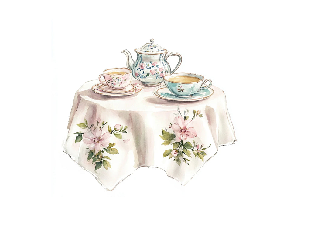 Elegant Tea Party Clipart Bundle
