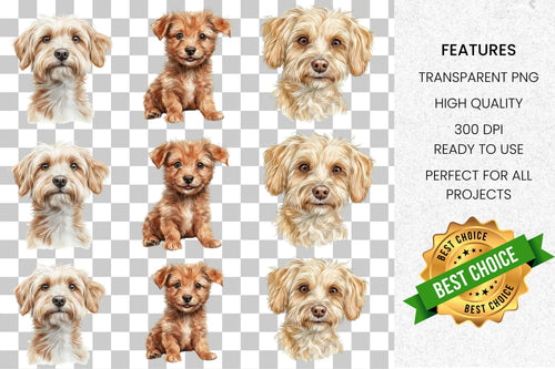 Adorable Puppy Clipart Bundle