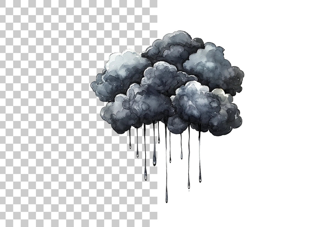 Storm Clouds Clipart Bundle