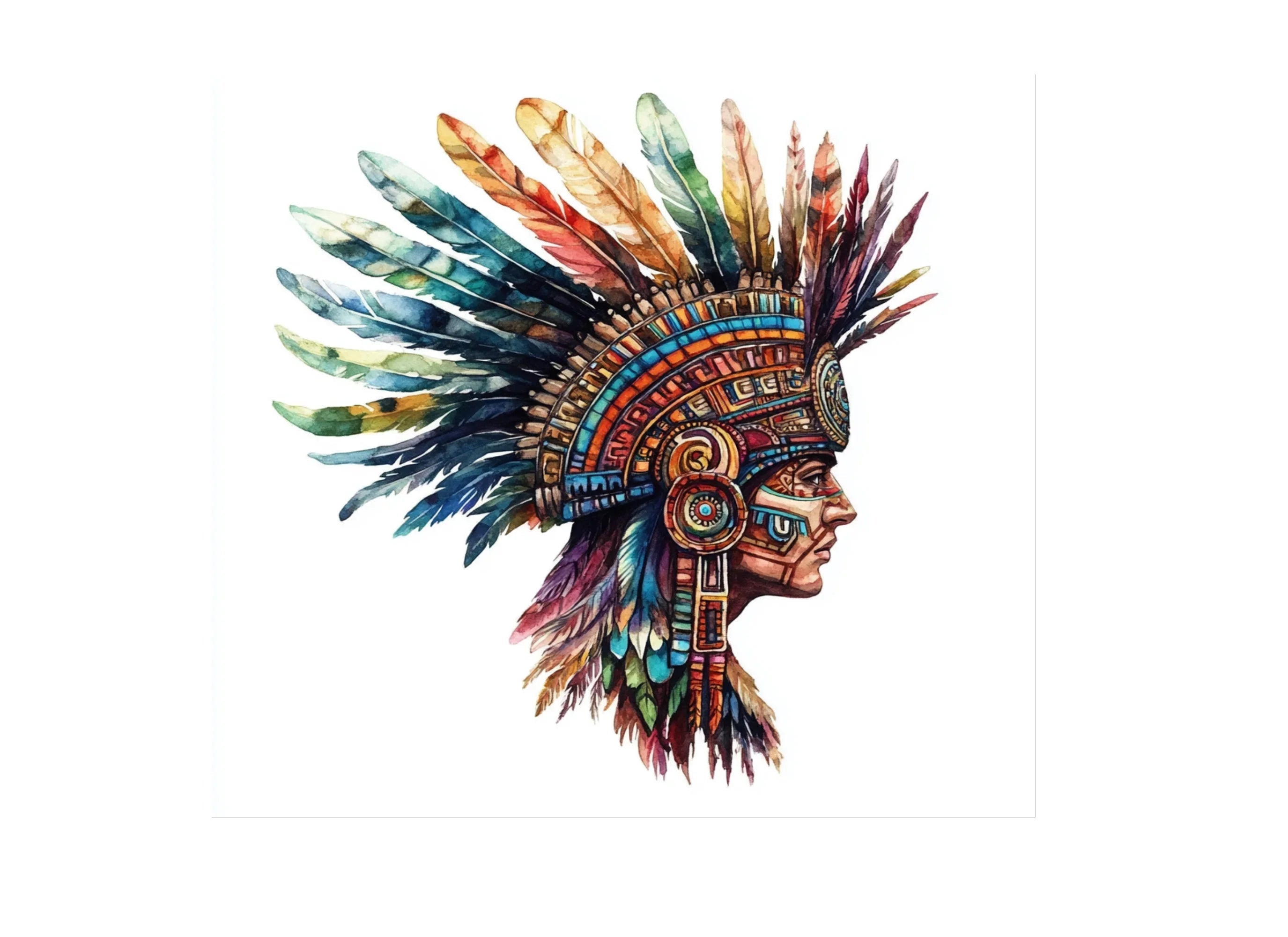 Aztec Warrior Clipart Bundle