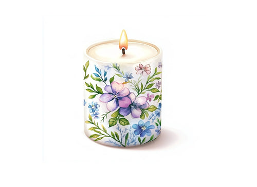 Aesthetic Floral Scented Candles Clipart Bundle