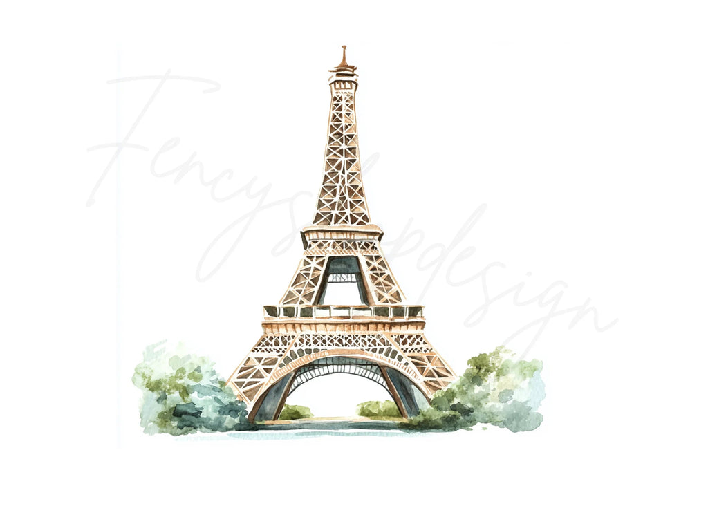 Parisian Eiffel Tower Clipart Bundle