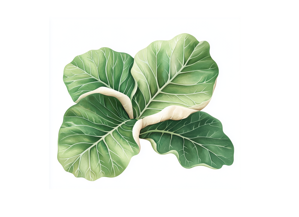 Fresh Green Leafy Vegetable Clipart Bundle