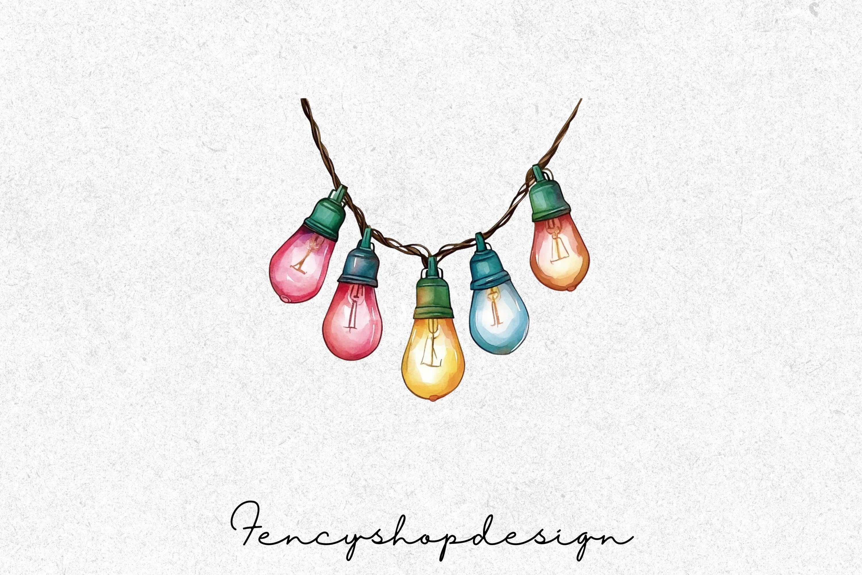 String Lights Clipart Bundle