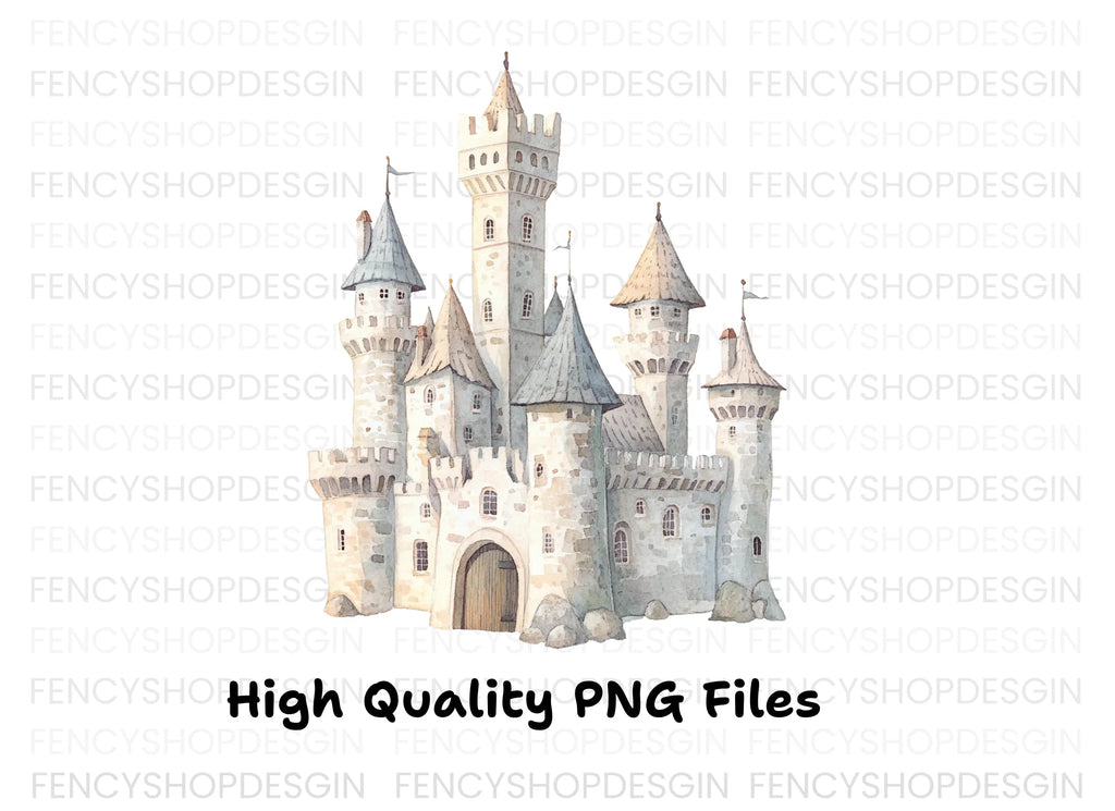Fantasy Castle Clipart Bundle