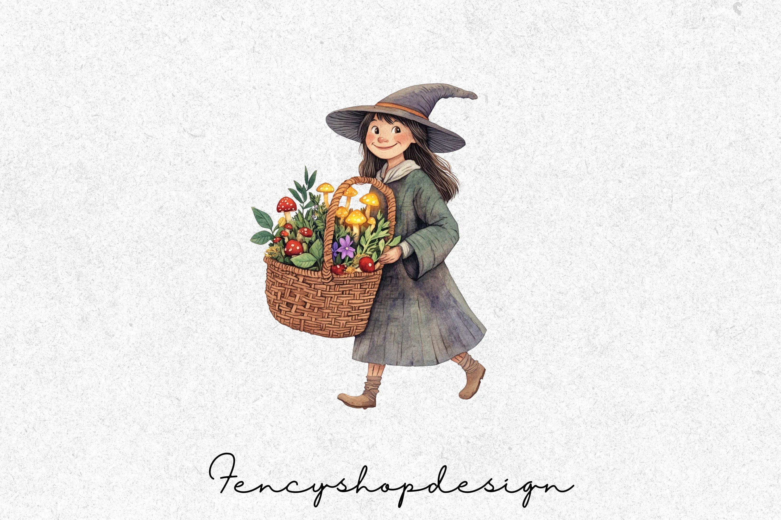Whimsical Witchy Charm Clipart Bundle