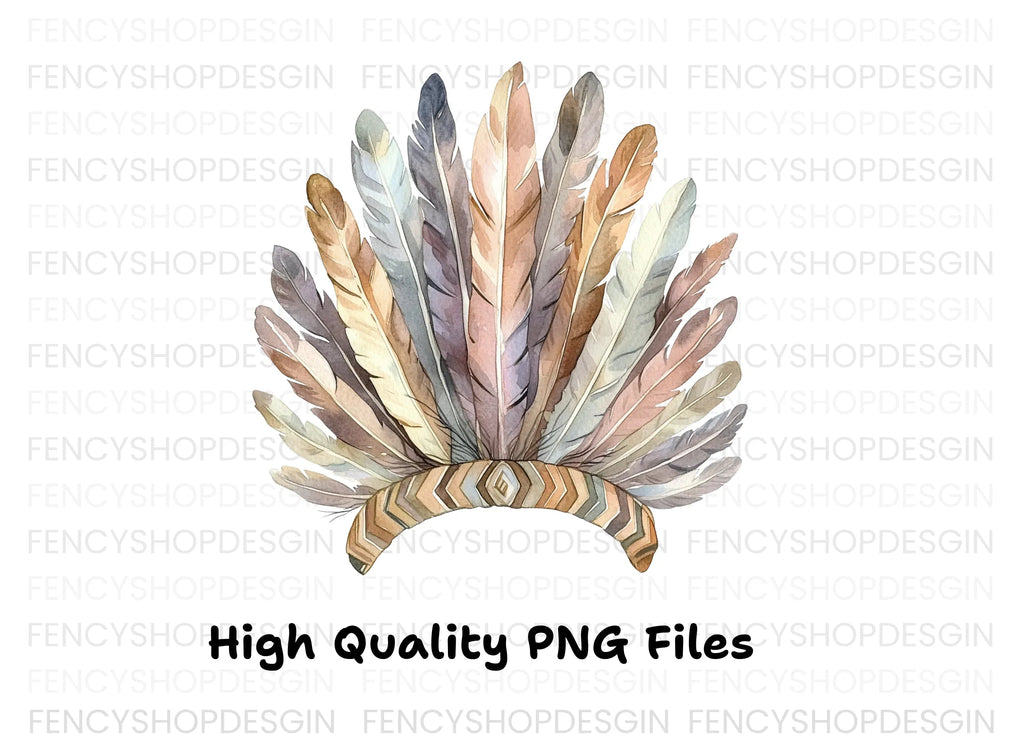 Native American Headdress Clipart Bundle
