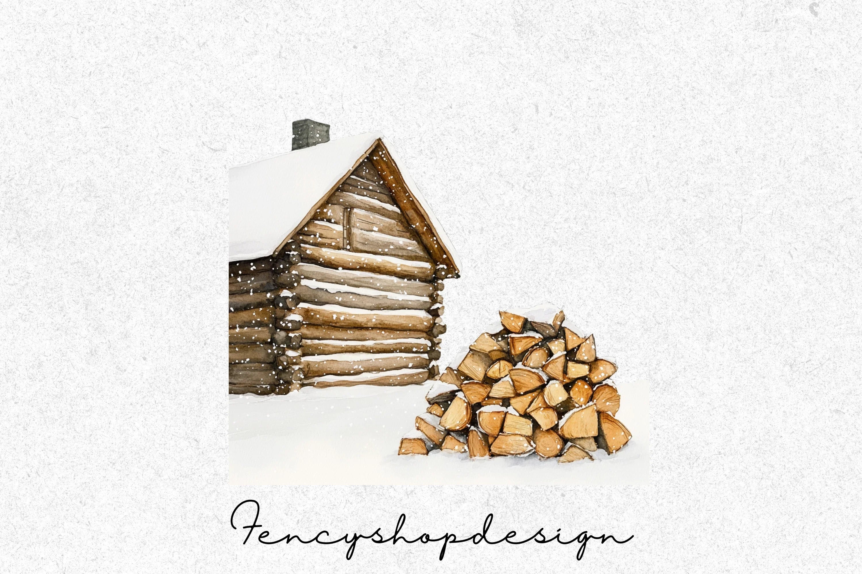Winter Village Clipart Bundle