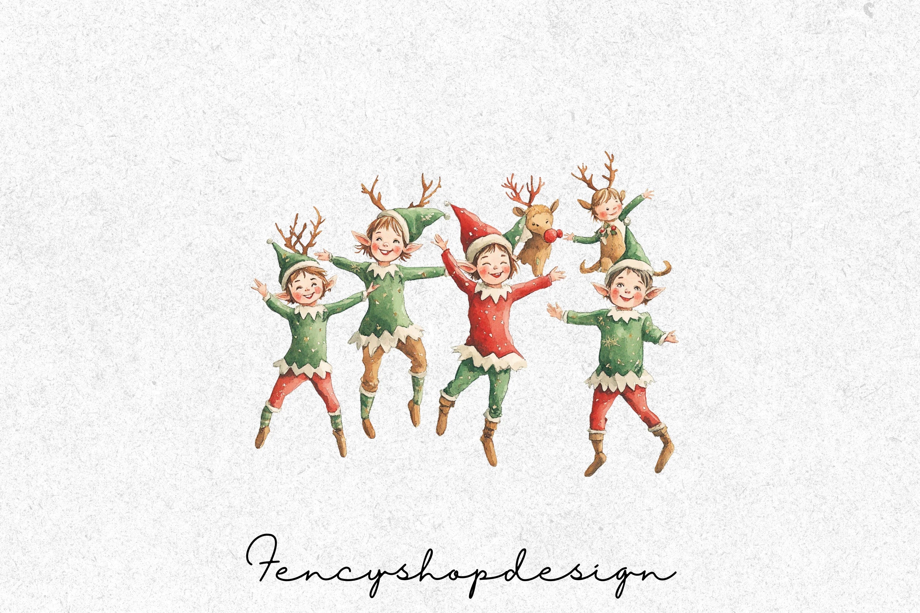 Christmas Ballet Stage Performance Clipart Bundle