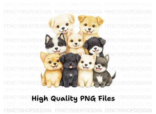 Adorable Puppy Clipart Bundle