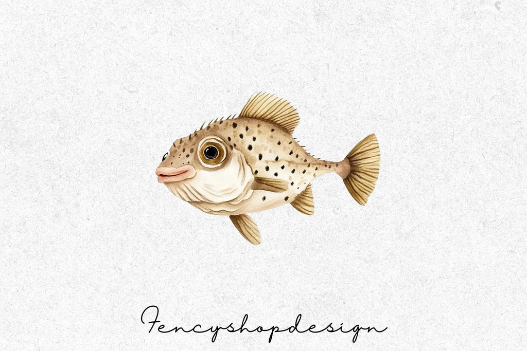 Cute Cartoon Fish Clipart Bundle