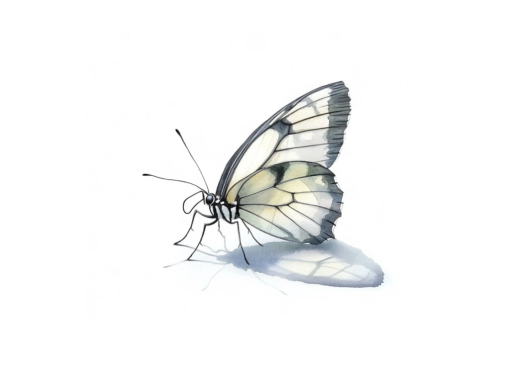 Elegant White Butterfly Clipart Bundle
