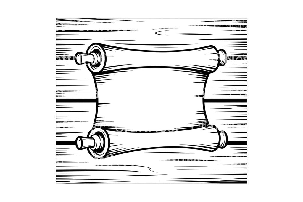Scrolls on Wood Coloring Books