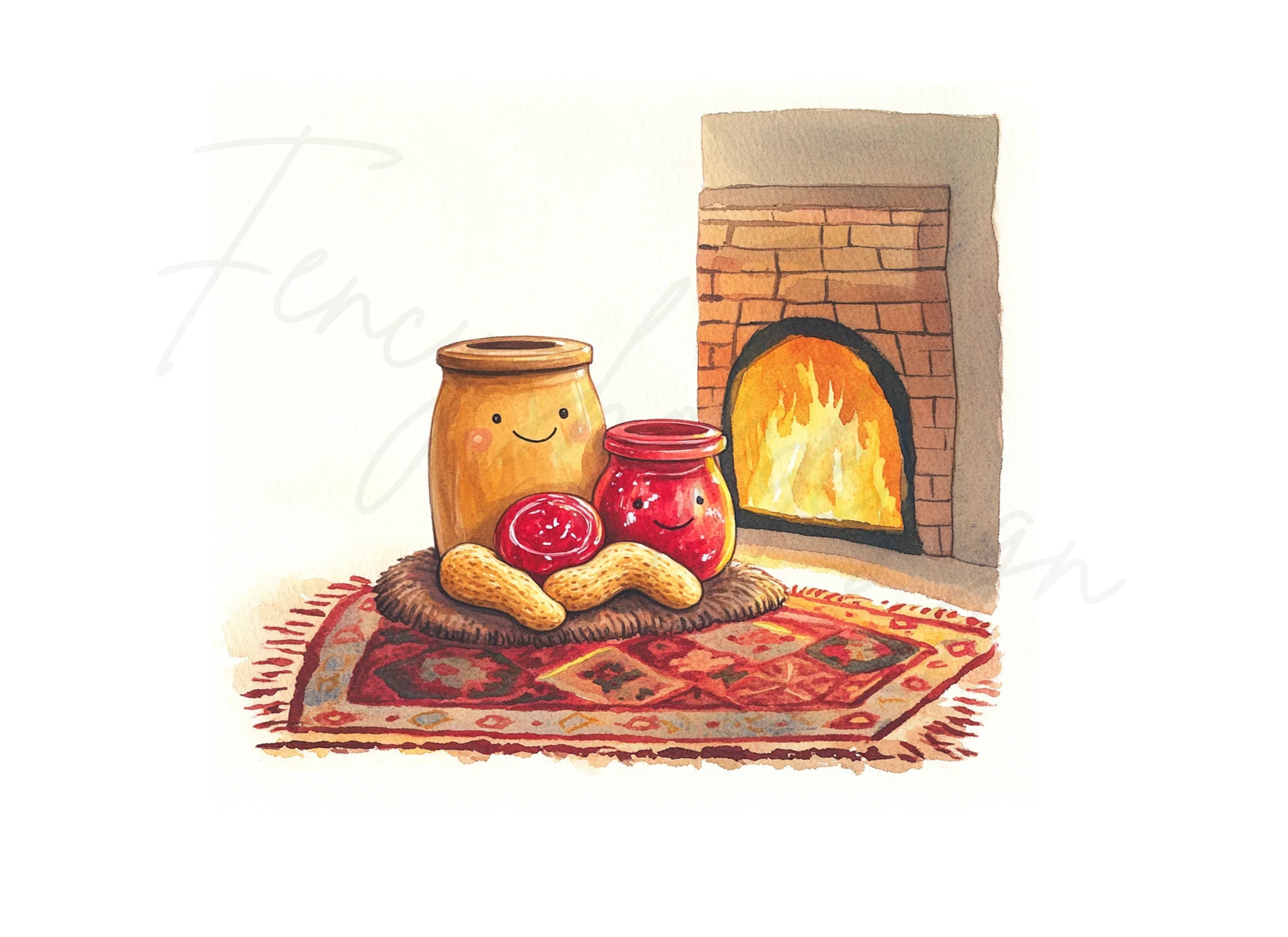Cozy Peanut Butter and Jelly Clipart Bundle