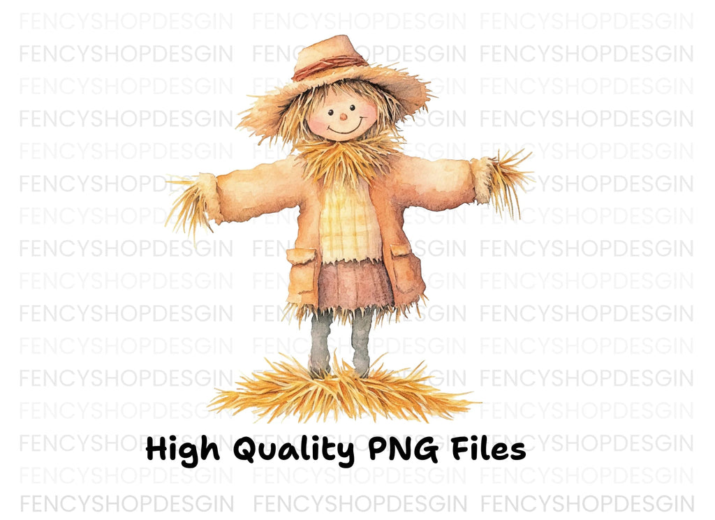 Cute Scarecrow Clipart Bundle