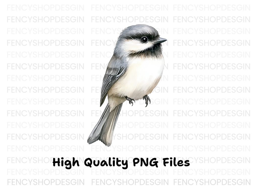 Charming Chickadee Bird Clipart Bundle