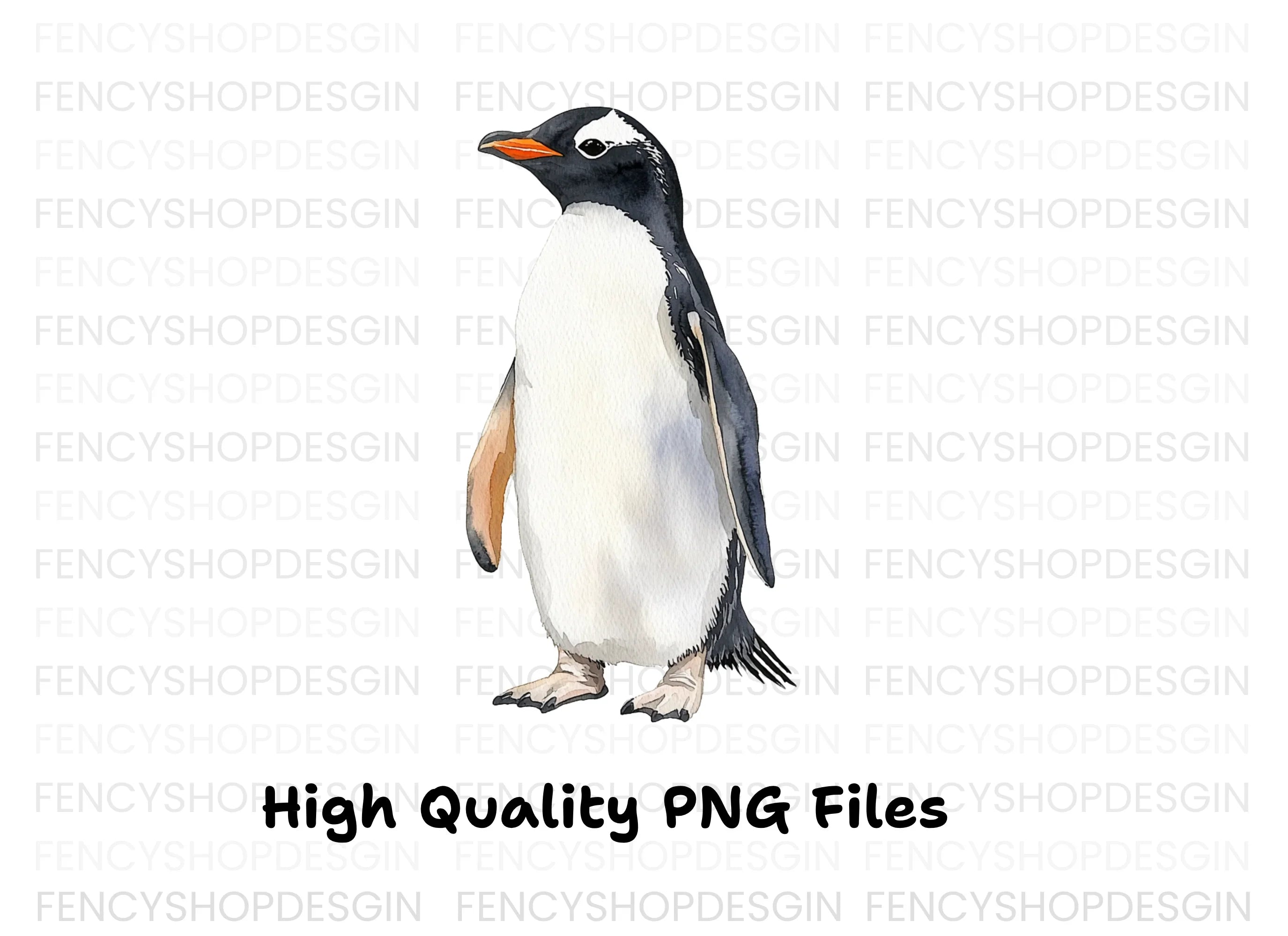 Gentoo Penguin Clipart Bundle