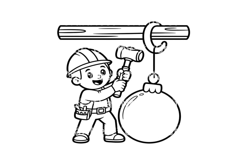 Christmas Ornament Construction Coloring Books
