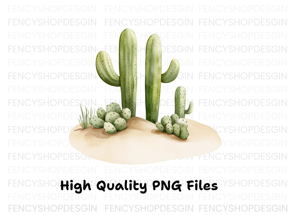 Desert Cactus Clipart Bundle