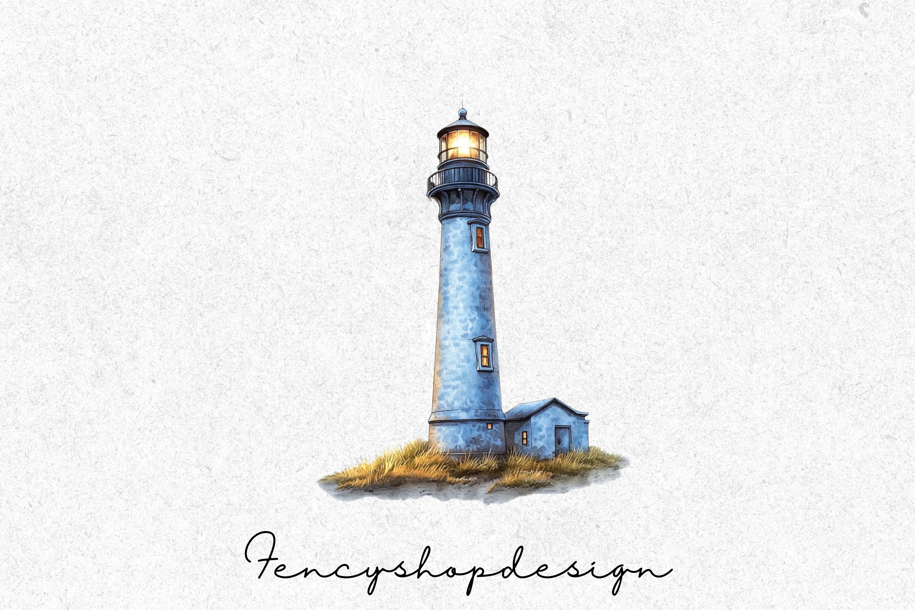 Coastal Lighthouse Clipart Bundle