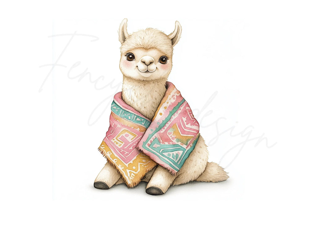 Cute Llama Clipart Bundle